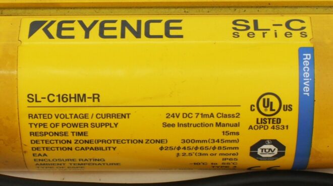 Keyence SL-C16HM Transmitter & Receiver Light Curtains - Image 3