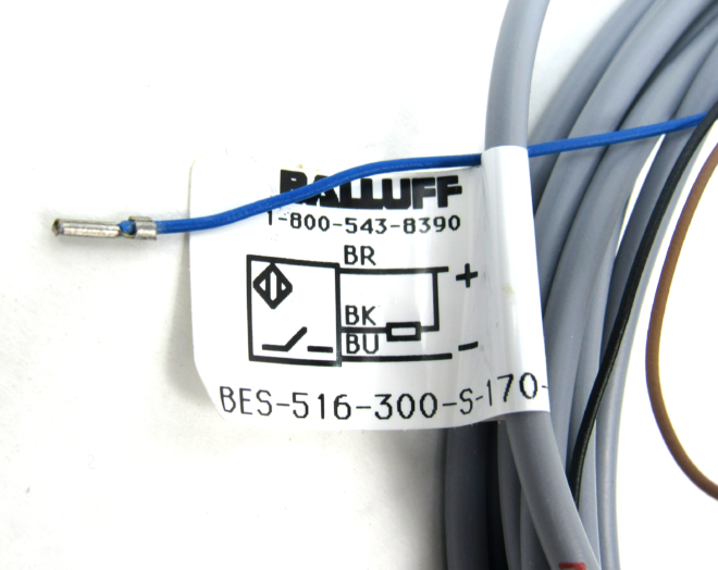Balluff BES-516-300-S-170-3 Inductive Proximity Switch, 10-30V DC - Image 3
