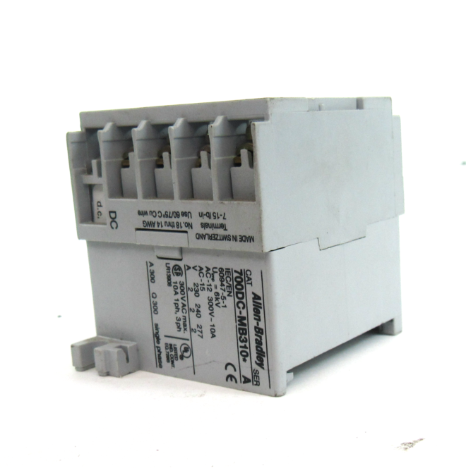 Allen Bradley 700DC-MB310* Ser. A Miniature Relay 24Vdc 10 Amp 300V - Image 3