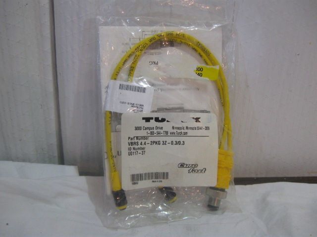 Turck VBRS 4.4-2PKG 3Z-0.3/0.3 Picofast Cordset New