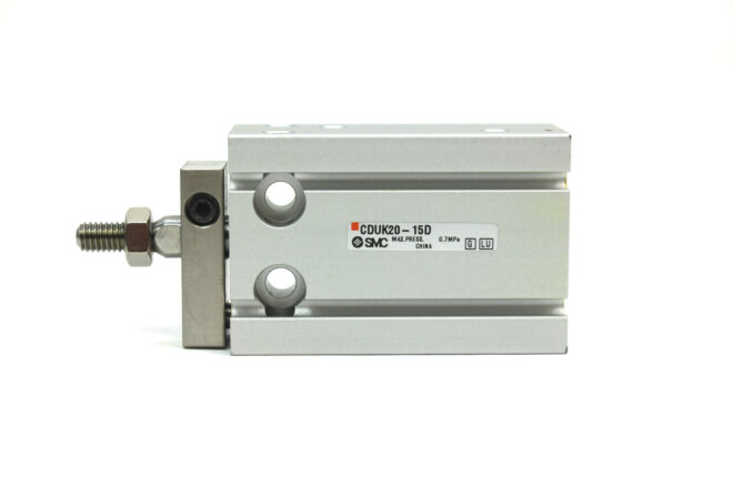 SMC CDUK20-15D Pneumatic Compact Cylinder, 20mm Bore, 15mm Stroke - Image 2