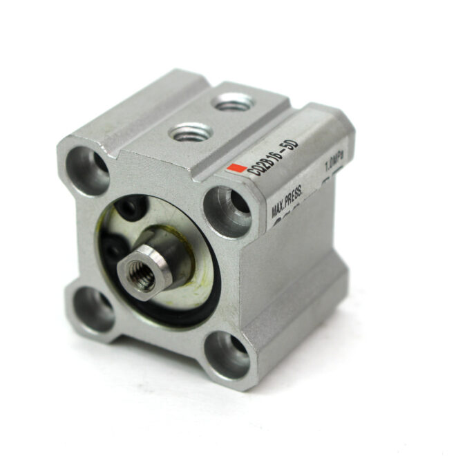 SMC CQ2B16-5D Compact Pneumatic Cylinder, 16mm Bore, 5mm Stroke