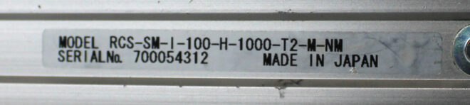 IAI RCS-SM-I-100-H-1000-T2-M-NM Linear Actuator, 40 1/2" Travel Time - Image 4