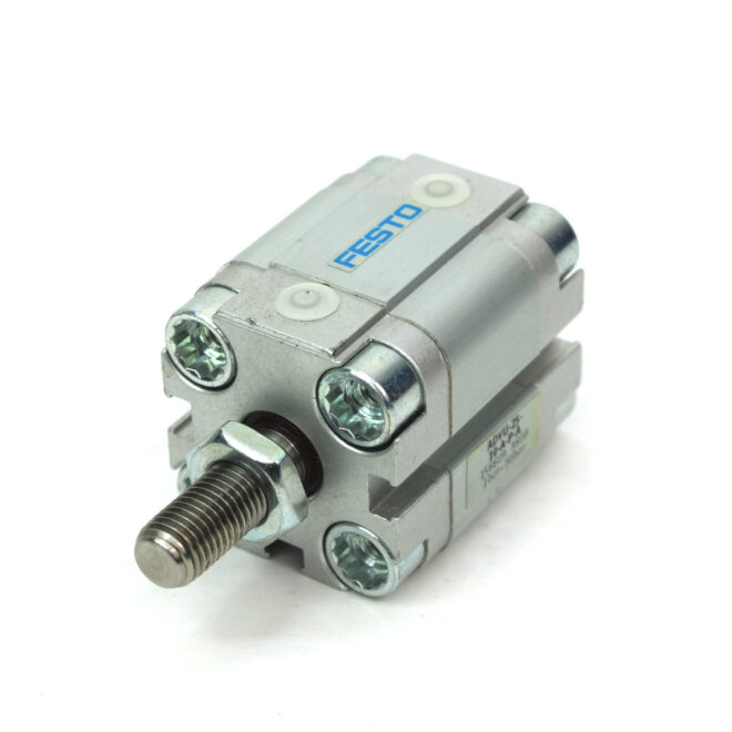 Festo ADVU-25-10-A-P-A Compact Pneumatic Cylinder, 25mm Bore, 10mm Stroke