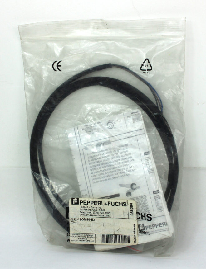 Pepperl+Fuchs NJ2-12GM40-E3 Inductive Proximity Sensor, NEW - Image 2