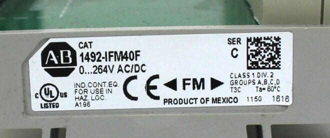 Allen Bradley 1492-IFM40F Interface Module, Ser.C - Image 3