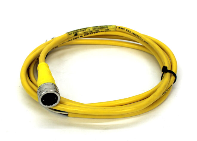 Woodhead W04000A09M020 4-Pole Female Straight 2M 22/4 AWG PVC Cord