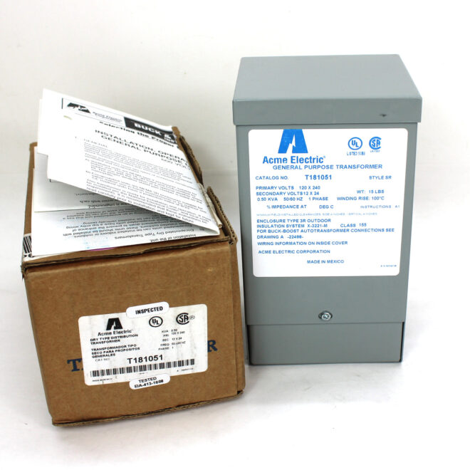 Acme Electric T181051 General Purpose Transformer 0.50 KVA