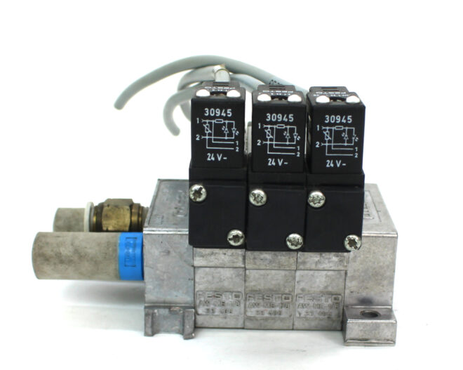Festo EP-ME-1/8 w/ (3) MEH-5/2-5,0-B Solenoid Valve 8 bar - Image 3