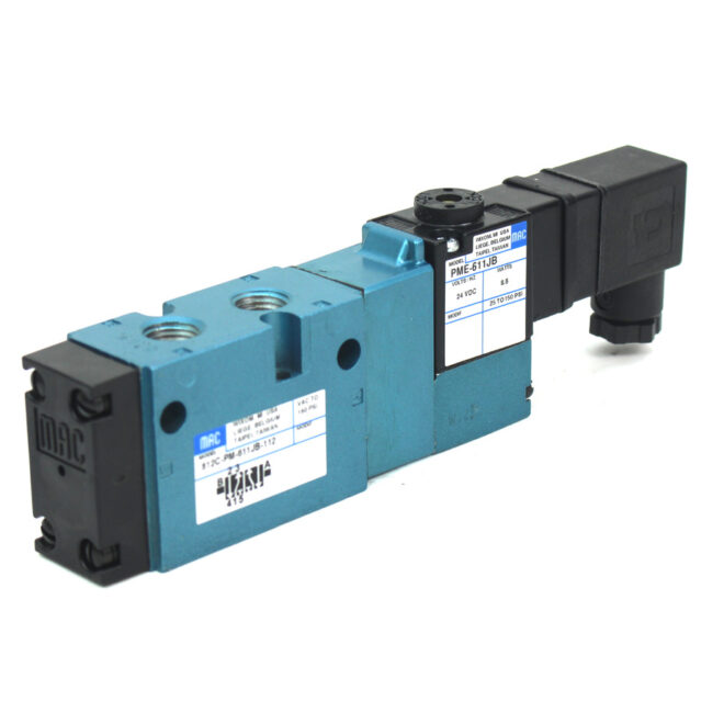 Mac Valves 812C-PM-611JB-112 Solenoid Valve w/ Pilot Valve, NEW