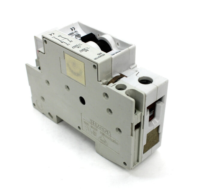 Siemens 5SX41 C6 w/ 5SX9100HS Auxiliary Contact - Image 3