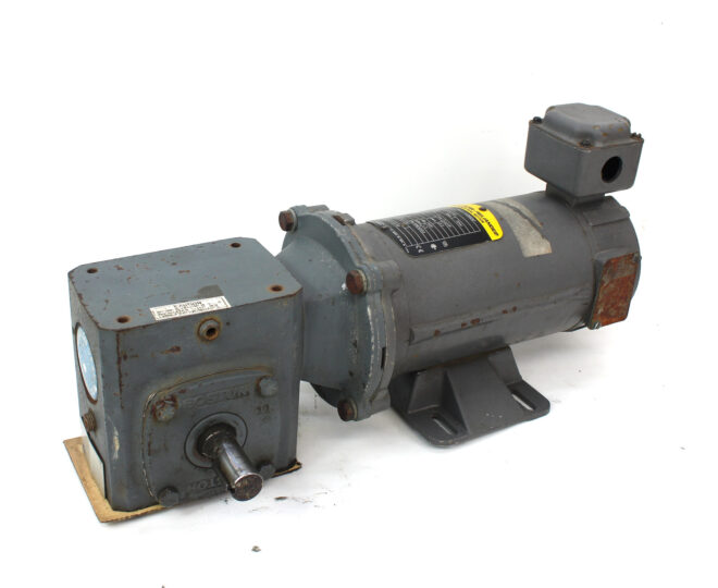 Baldor Reliance CDP3320 Electric Motor 0.33HP 90V w/ F718-60S-B5-G Speed Reducer