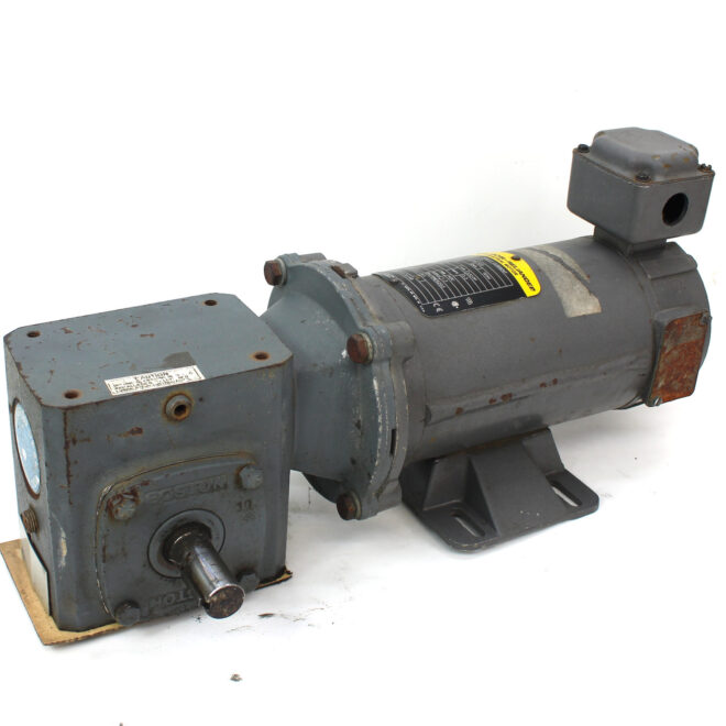 Baldor Reliance CDP3320 Electric Motor 0.33HP 90V w/ F718-60S-B5-G Speed Reducer