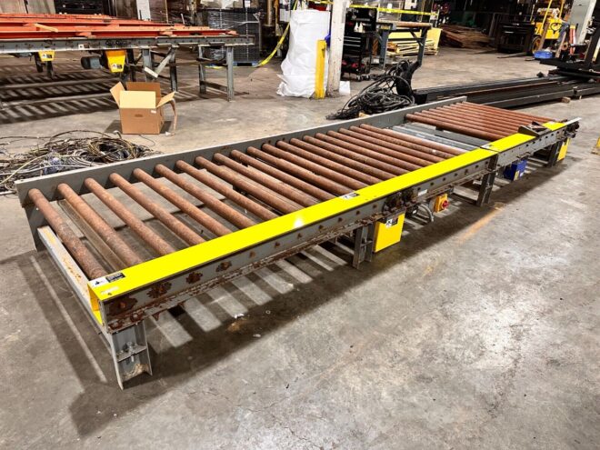 46 1/2" Wide x 201" Long Pallet Conveyor Chain Driven Powered Roller Conveyor - Image 5
