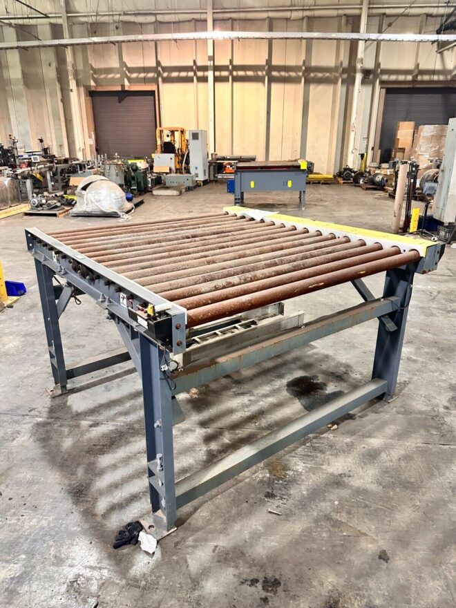 60" Wide x 72" Long Pallet Conveyor Chain Driven Powered Roller Conveyor 3/4Hp - Image 2