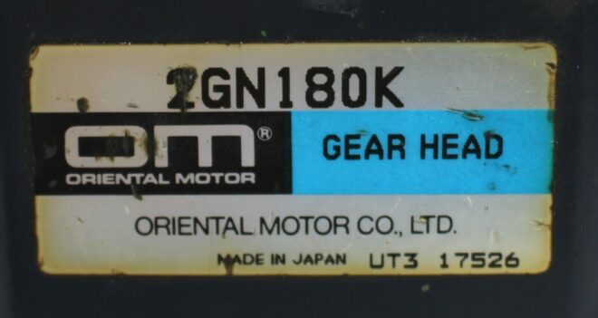 Oriental Motor 2IK6RGN-AUL Speed Control Motor w/ 2GN180K Gear Head - Image 4