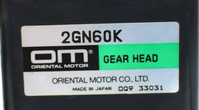 Oriental Motor 2IK6GN-A Induction Motor w/ 2GN60K Gear Head - Image 4