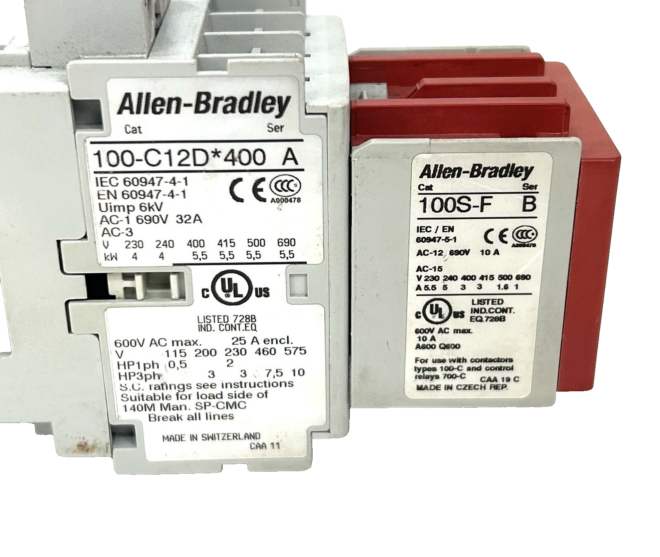 Allen Bradley 100S-C12DJ404C Safety Contactor Relay, Ser.A - Image 4