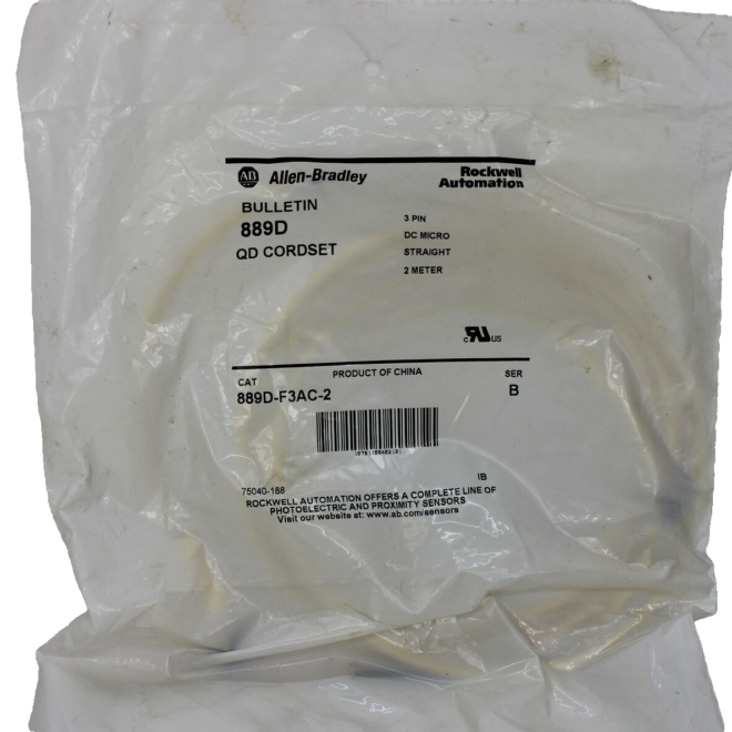 Allen Bradley 889D-F3AC-2 Cordset Series B