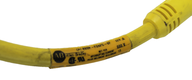 Allen-Bradley 889N-F3AFC-6F 3 Pin Ministraight Cordset Used - Image 2