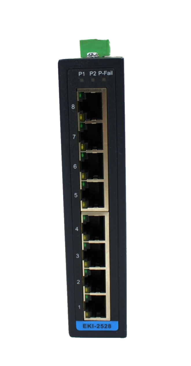 Advantech EKI-2528 Industrial Ethernet Switch, 12-48VDC - Image 2